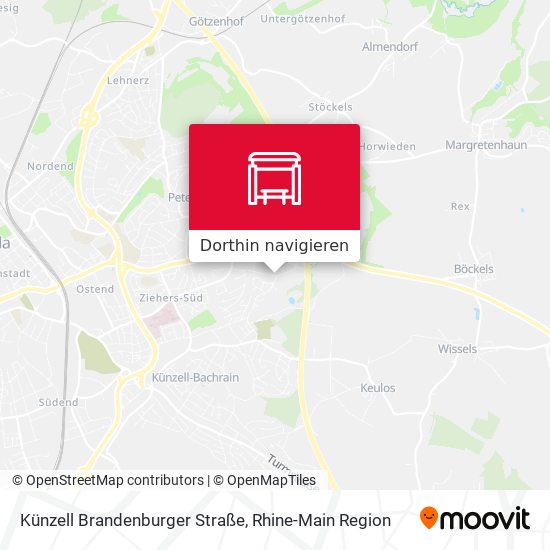 Künzell Brandenburger Straße Karte