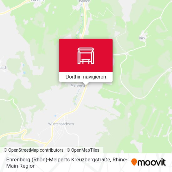 Ehrenberg (Rhön)-Melperts Kreuzbergstraße Karte