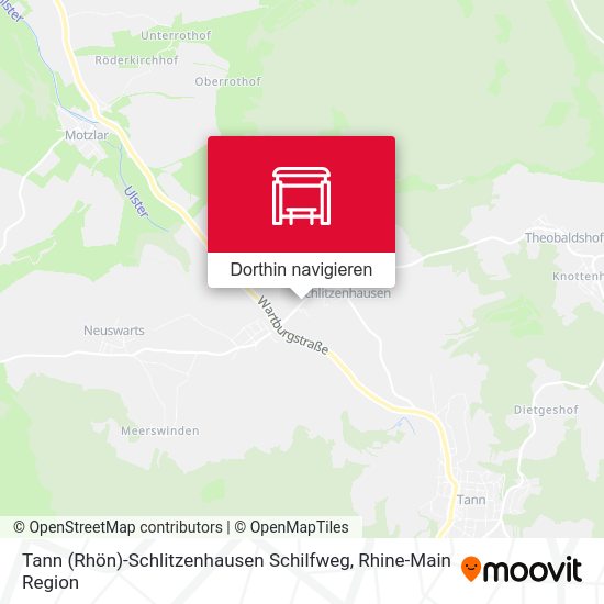 Tann (Rhön)-Schlitzenhausen Schilfweg Karte