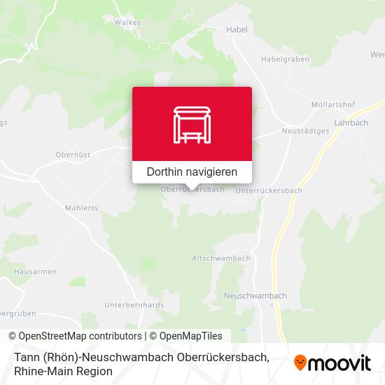 Tann (Rhön)-Neuschwambach Oberrückersbach Karte