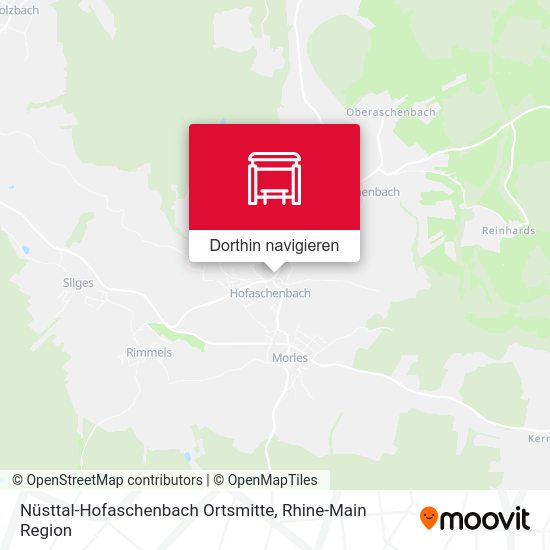 Nüsttal-Hofaschenbach Ortsmitte Karte