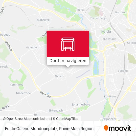 Fulda-Galerie Mondrianplatz Karte