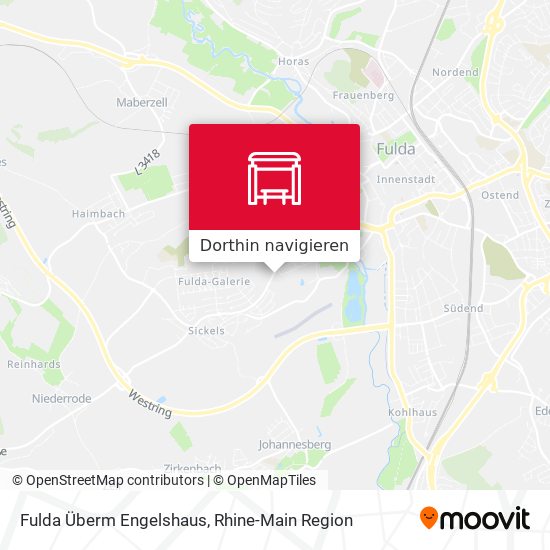 Fulda Überm Engelshaus Karte