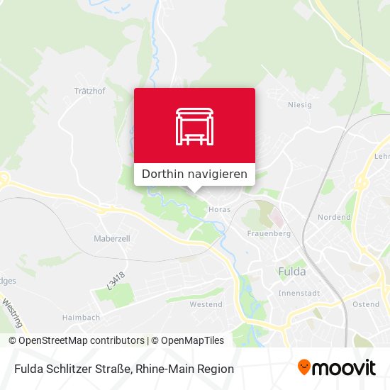 Fulda Schlitzer Straße Karte