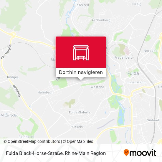 Fulda Black-Horse-Straße Karte
