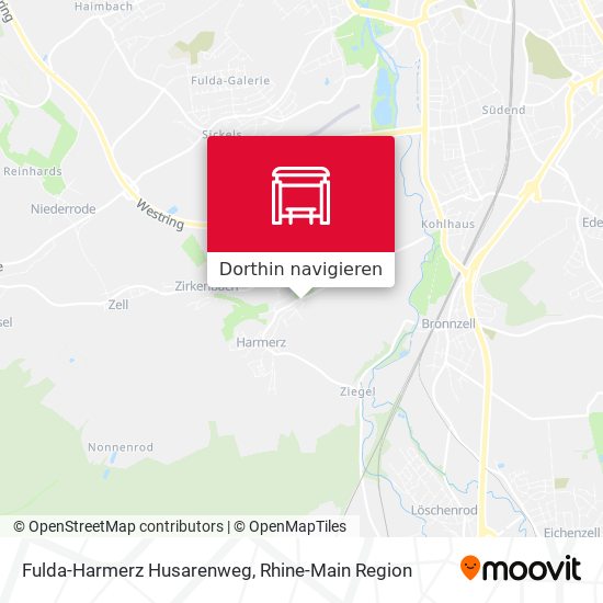 Fulda-Harmerz Husarenweg Karte