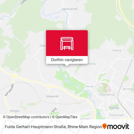 Fulda Gerhart-Hauptmann-Straße Karte