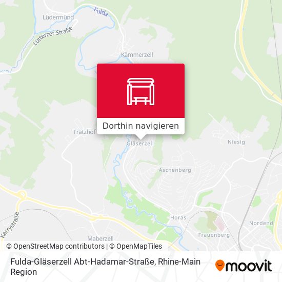 Fulda-Gläserzell Abt-Hadamar-Straße Karte