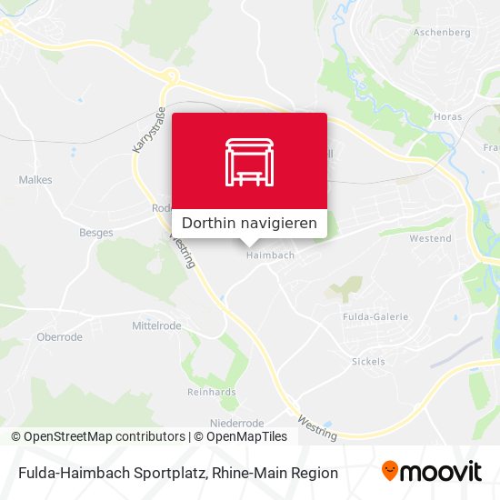 Fulda-Haimbach Sportplatz Karte