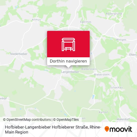 Hofbieber-Langenbieber Hofbieberer Straße Karte