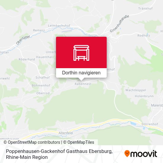 Poppenhausen-Gackenhof Gasthaus Ebersburg Karte