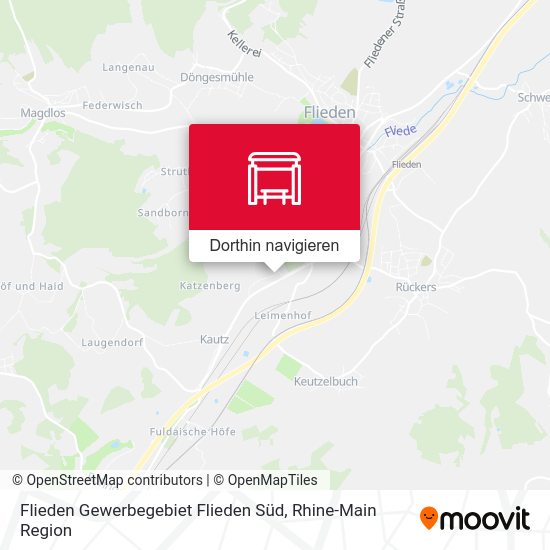Flieden Gewerbegebiet Flieden Süd Karte