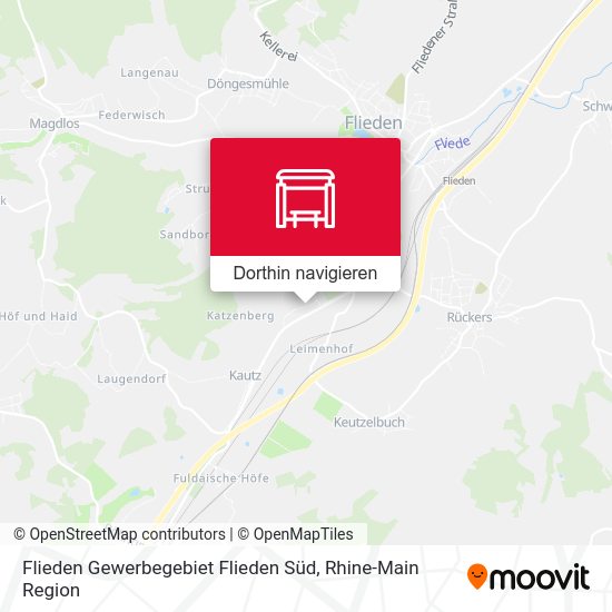 Flieden Gewerbegebiet Flieden Süd Karte