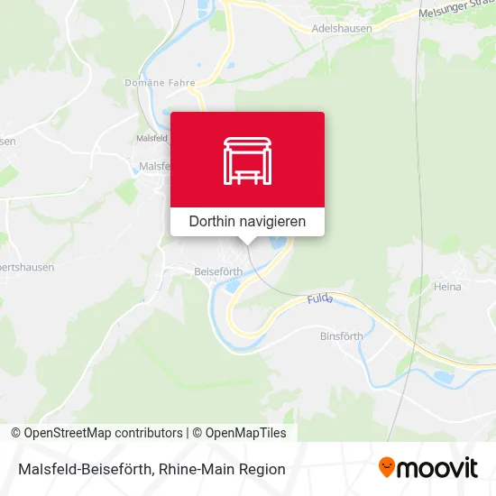 Malsfeld-Beiseförth Karte