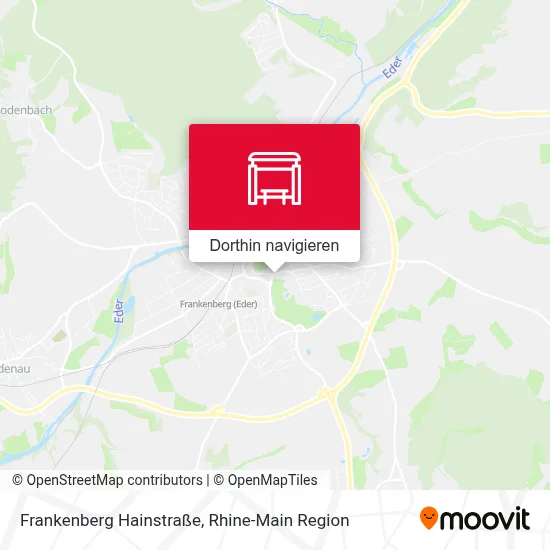 Frankenberg Hainstraße Karte