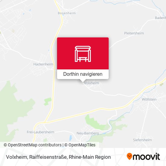 Volxheim, Raiffeisenstraße Karte