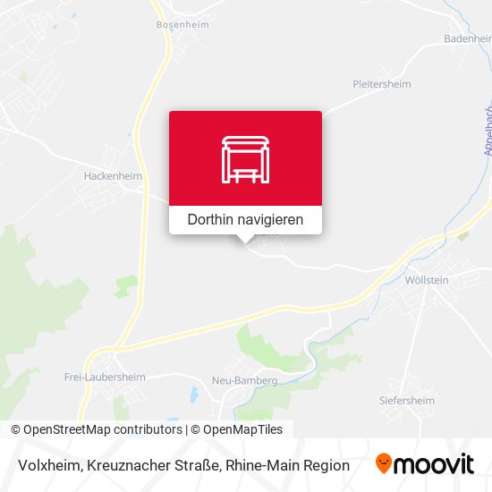 Volxheim, Kreuznacher Straße Karte