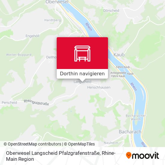 Oberwesel Langscheid Pfalzgrafenstraße Karte