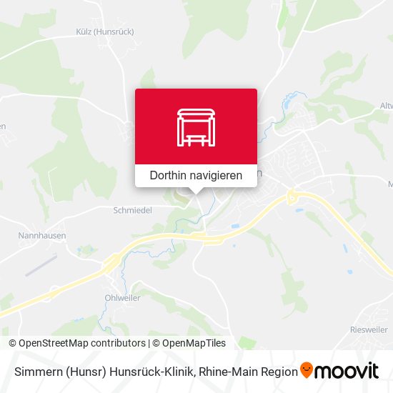 Simmern (Hunsr) Hunsrück-Klinik Karte