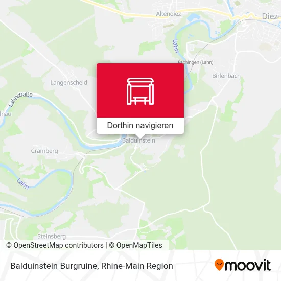 Balduinstein Burgruine Karte