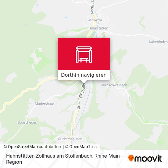 Hahnstätten Zollhaus am Stollenbach Karte