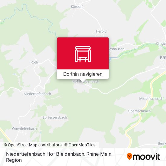 Niedertiefenbach Hof Bleidenbach Karte