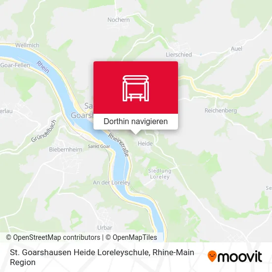 St. Goarshausen Heide Loreleyschule Karte