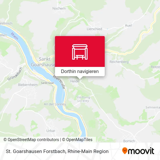 St. Goarshausen Forstbach Karte