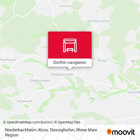 Niederbachheim Abzw. Dessighofen Karte