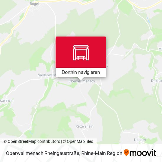 Oberwallmenach Rheingaustraße Karte
