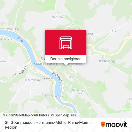 St. Goarshausen Hermanns-Mühle Karte