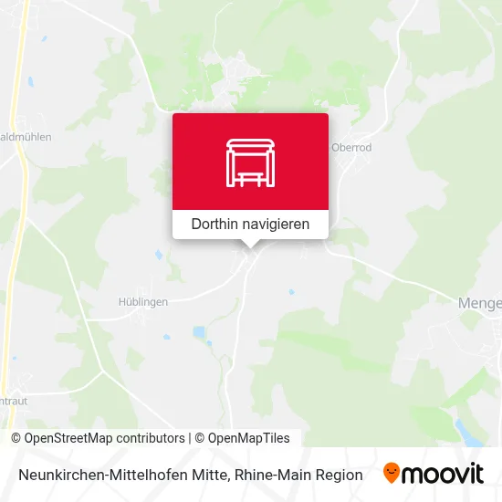 Neunkirchen-Mittelhofen Mitte Karte