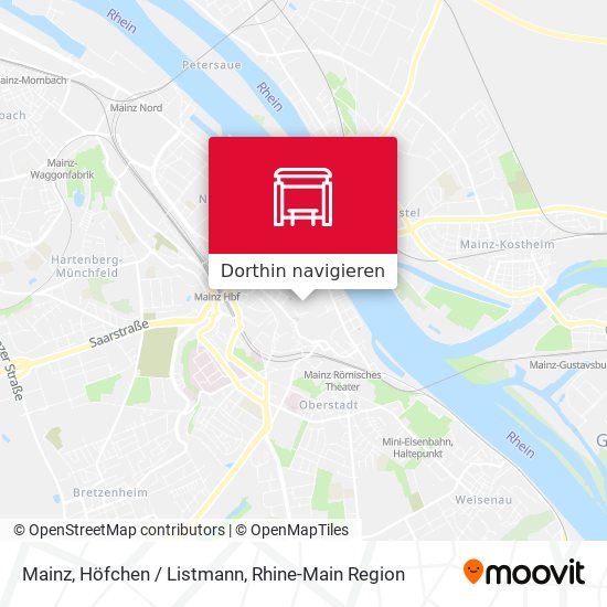 Mainz, Höfchen / Listmann Karte