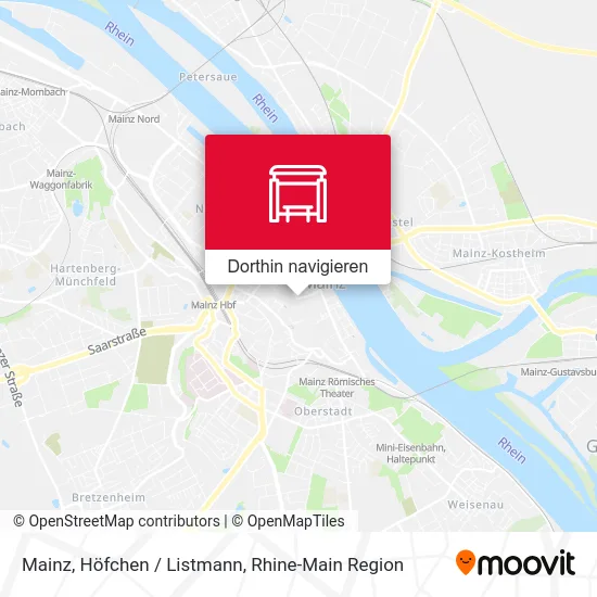 Mainz, Höfchen / Listmann Karte