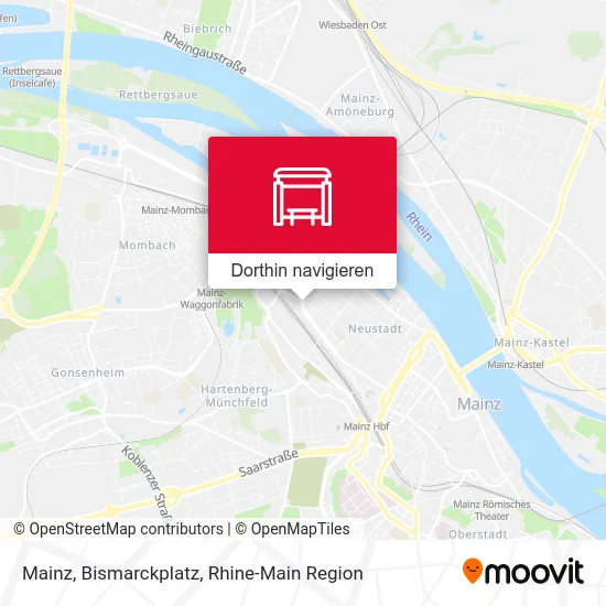 Mainz, Bismarckplatz Karte