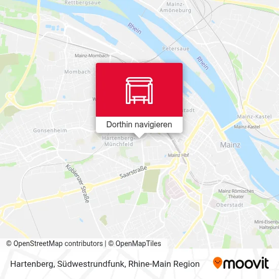 Hartenberg, Südwestrundfunk Karte