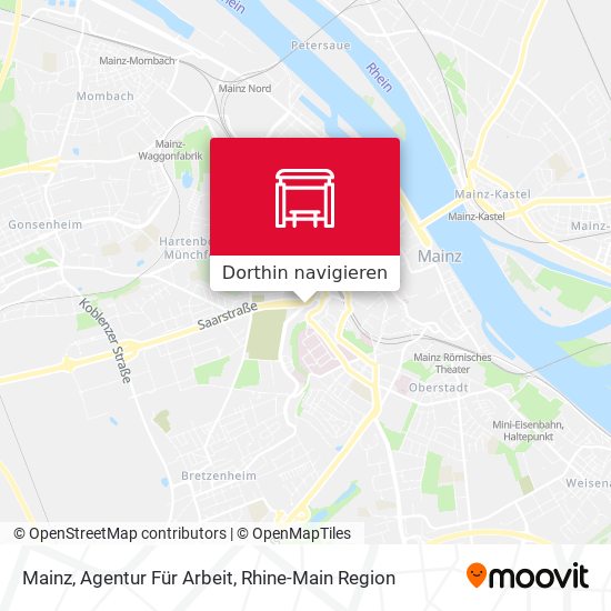 Mainz, Agentur Für Arbeit Karte