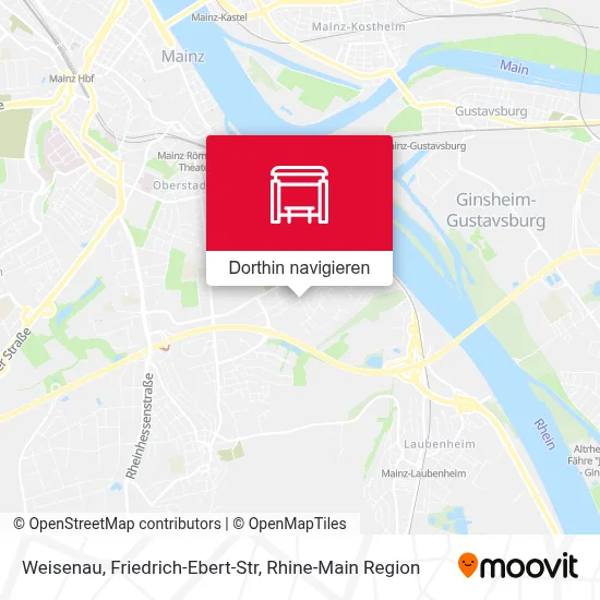 Weisenau, Friedrich-Ebert-Str Karte