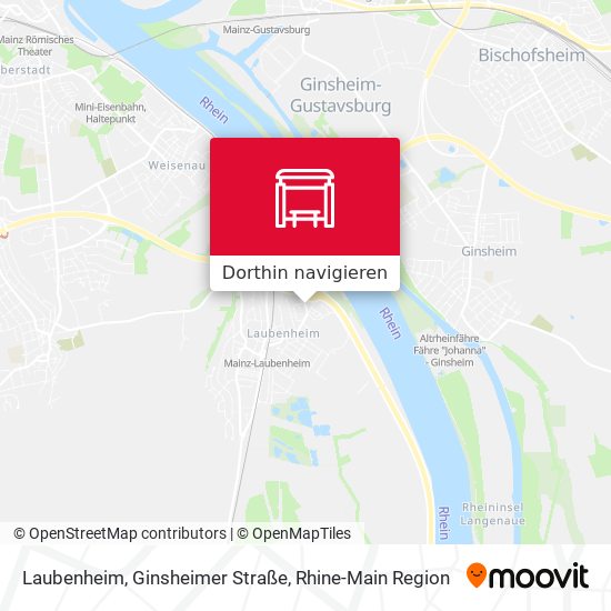 Laubenheim, Ginsheimer Straße Karte