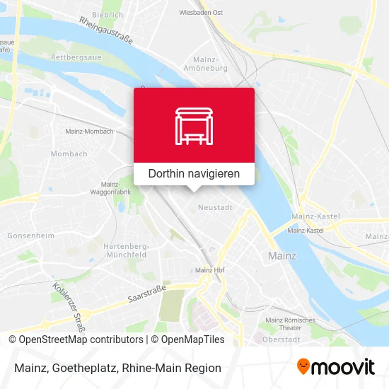 Mainz, Goetheplatz Karte