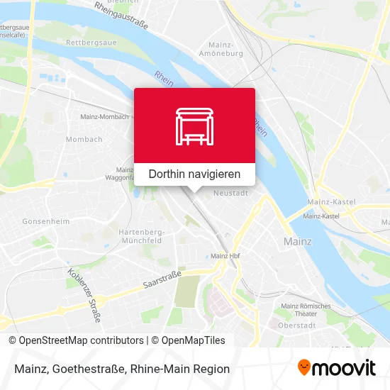 Mainz, Goethestraße Karte