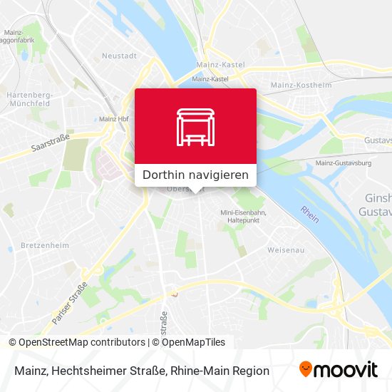 Mainz, Hechtsheimer Straße Karte