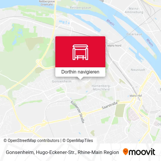 Gonsenheim, Hugo-Eckener-Str. Karte