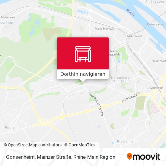 Gonsenheim, Mainzer Straße Karte
