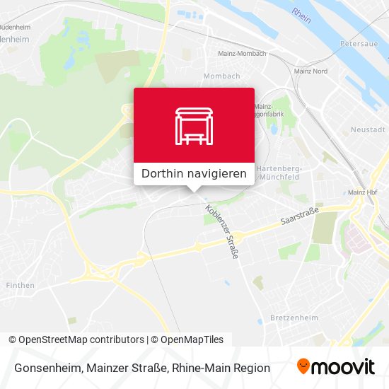 Gonsenheim, Mainzer Straße Karte