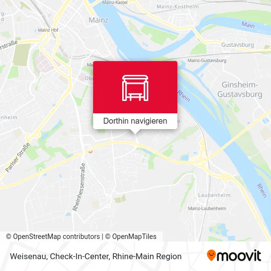 Weisenau, Check-In-Center Karte