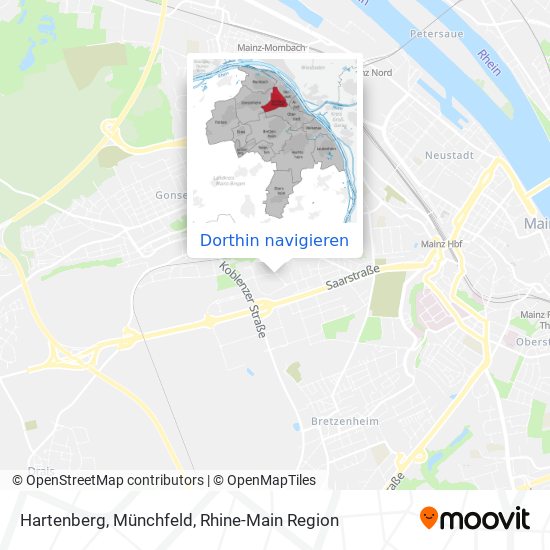 Hartenberg, Münchfeld Karte