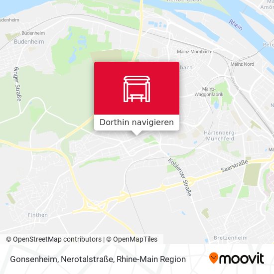 Gonsenheim, Nerotalstraße Karte