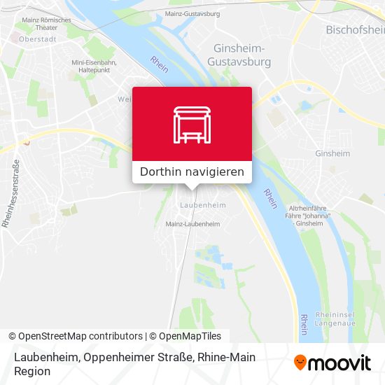 Laubenheim, Oppenheimer Straße Karte