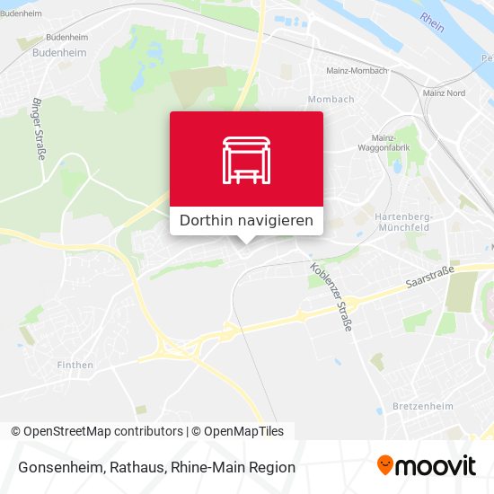 Gonsenheim, Rathaus Karte
